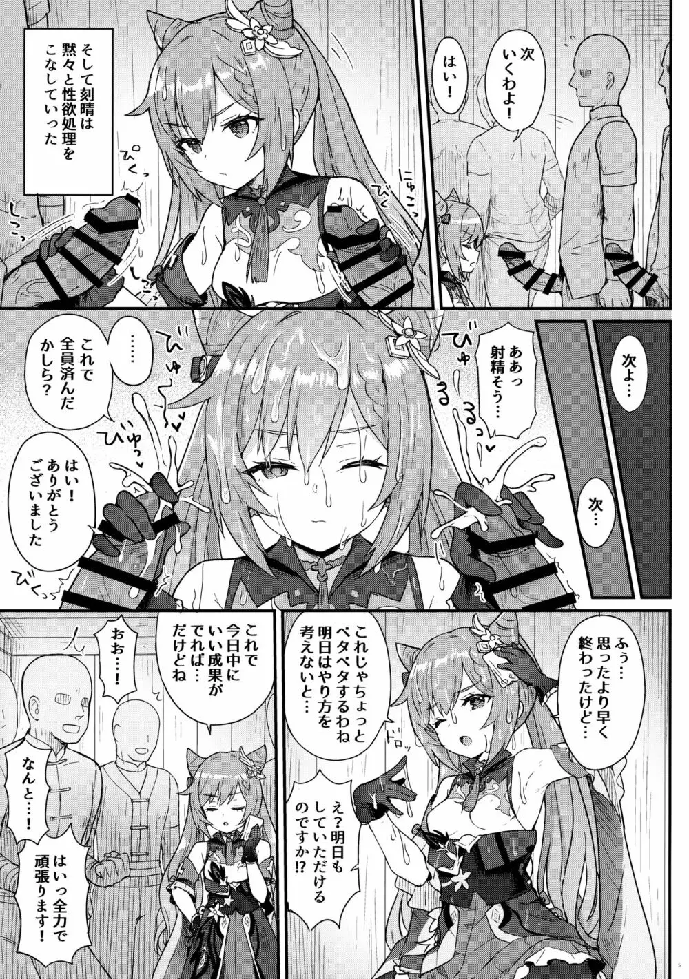 刻晴ちゃんが部下をシゴキまくる本 - page6