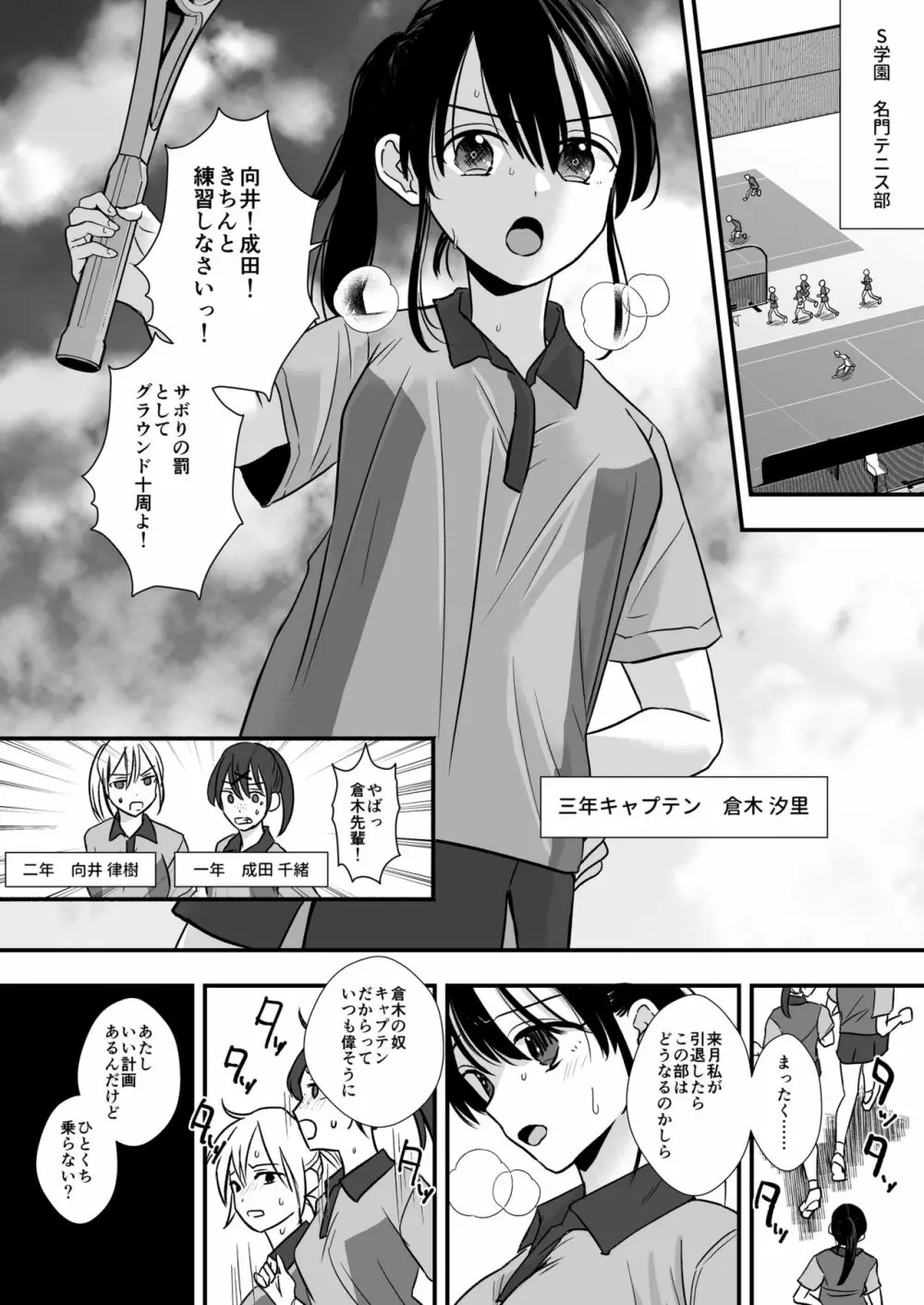 テニス部の先輩いじめ - page2