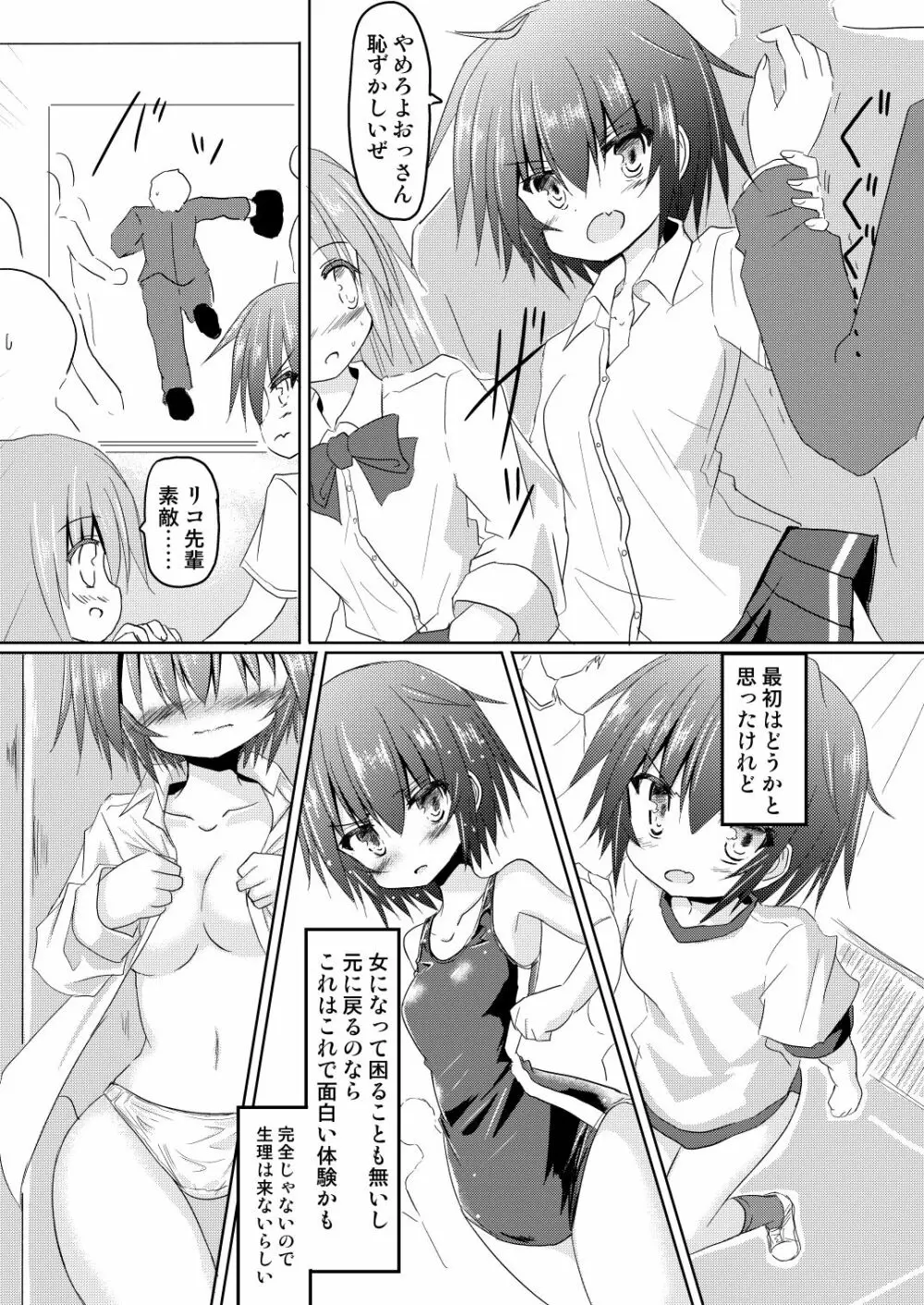 サッカー部のキャプテンが彼女に女の子にされ酷い目に遭うTSF本 - page8