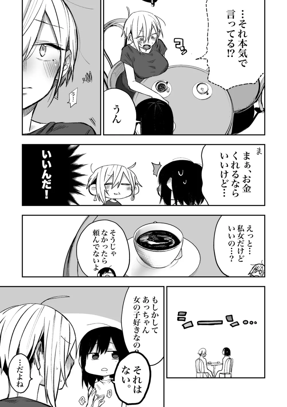 友達にお金払ってえっちする話 - page3