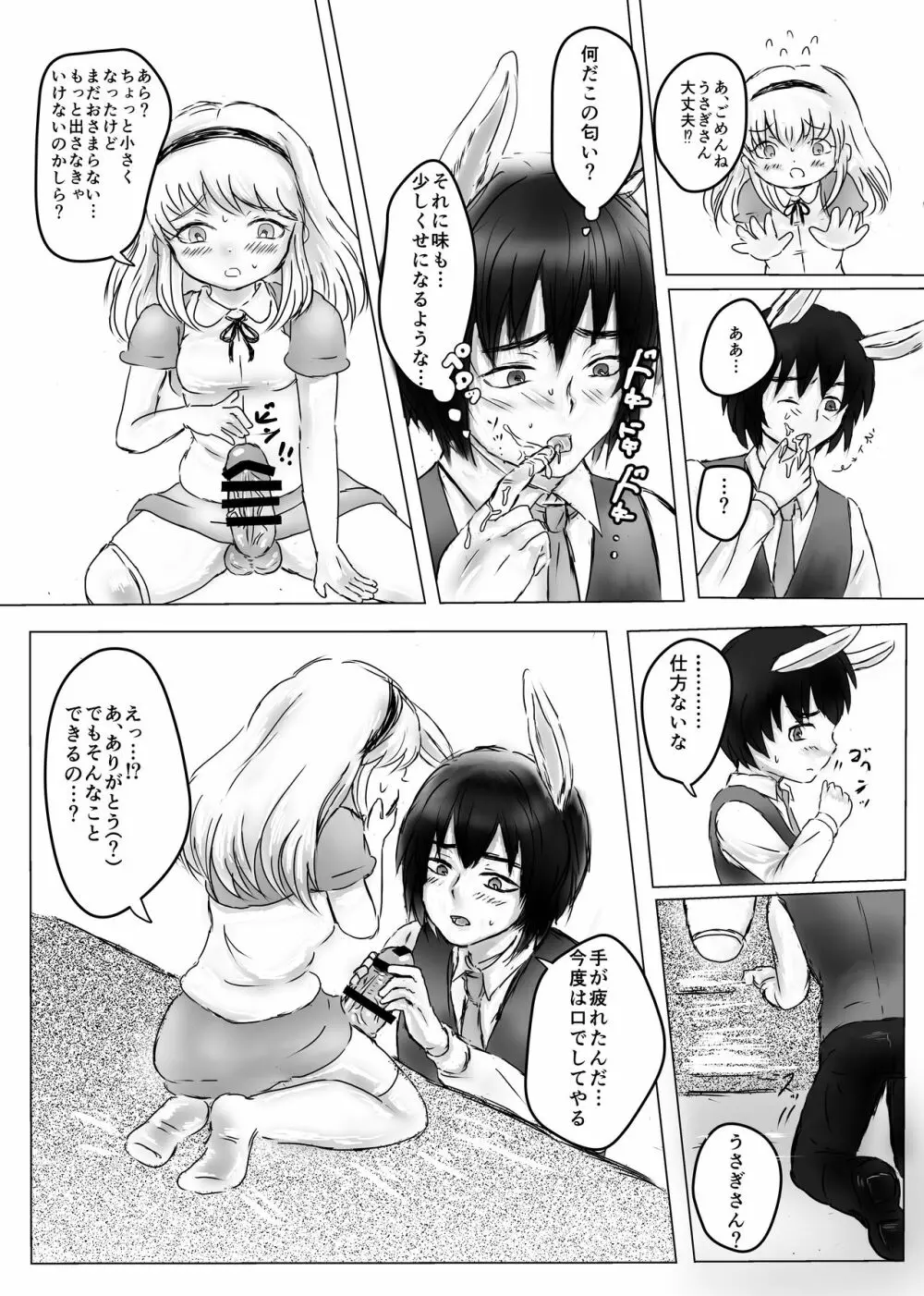 ふたなりアリスと白兎お兄さんのある昼下がりの出来事 - page12