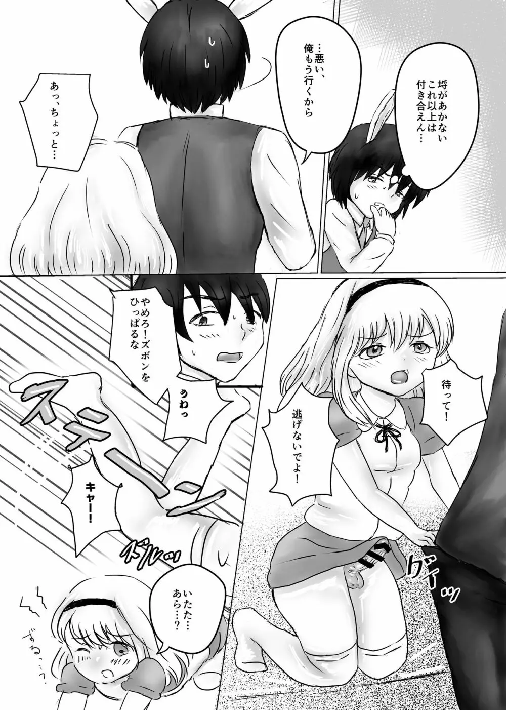 ふたなりアリスと白兎お兄さんのある昼下がりの出来事 - page15