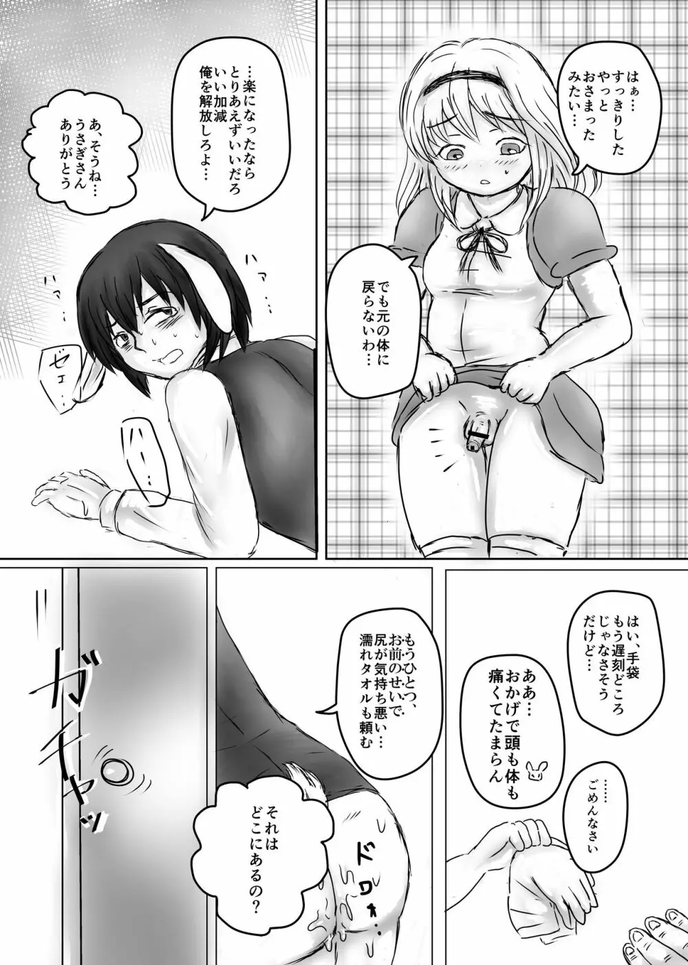 ふたなりアリスと白兎お兄さんのある昼下がりの出来事 - page23