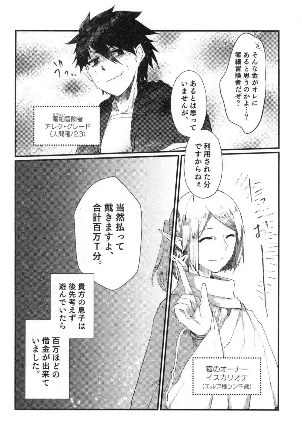 100万円の借金を返済するためにオレがエルフ美少女にTSして身体を売る本 - page6