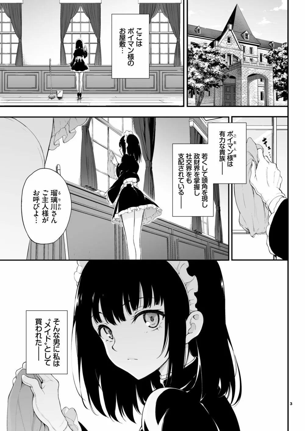 メイド教育。 -没落貴族 瑠璃川椿- - page2