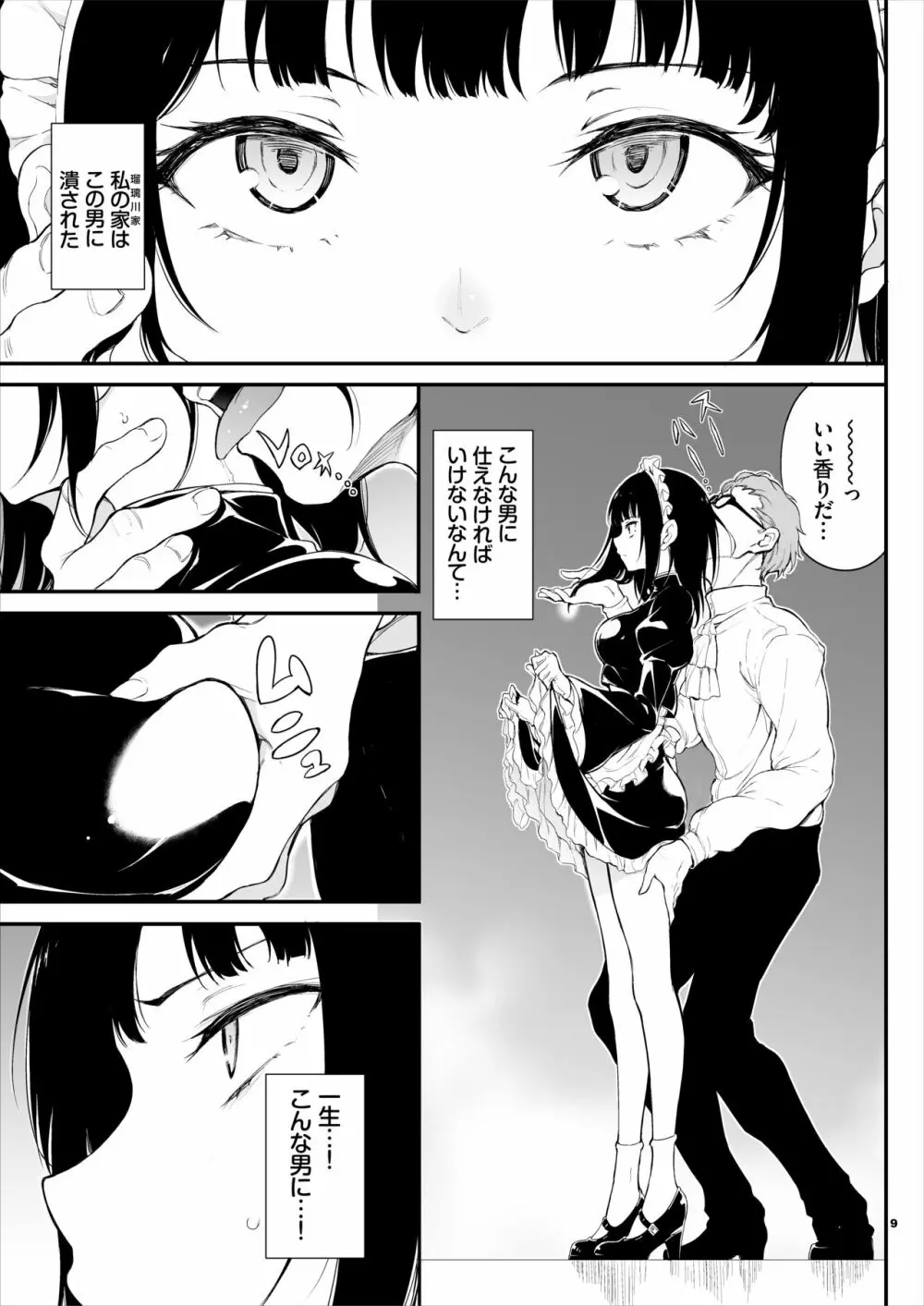 メイド教育。 -没落貴族 瑠璃川椿- - page8