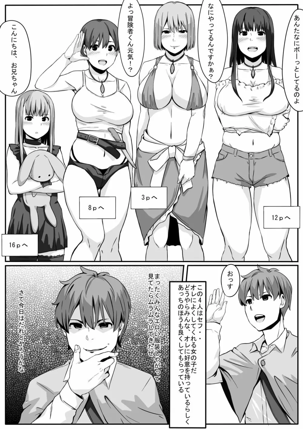 童貞だけど異世界転生でモテモテになりました - page3