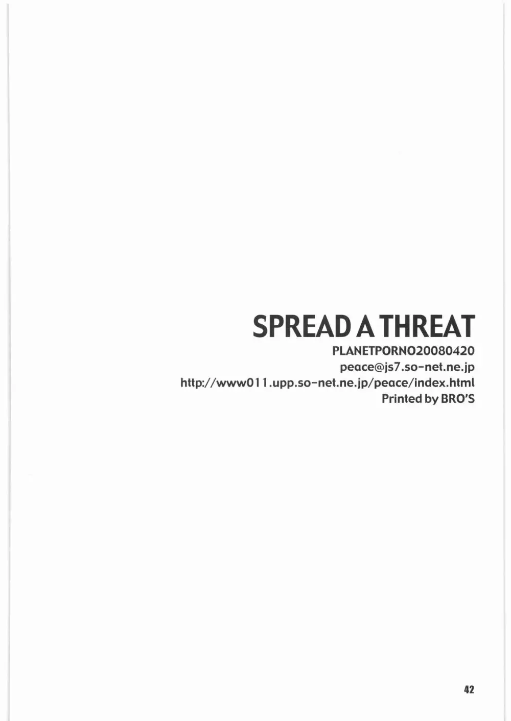 SPREAD A THREAT - page41