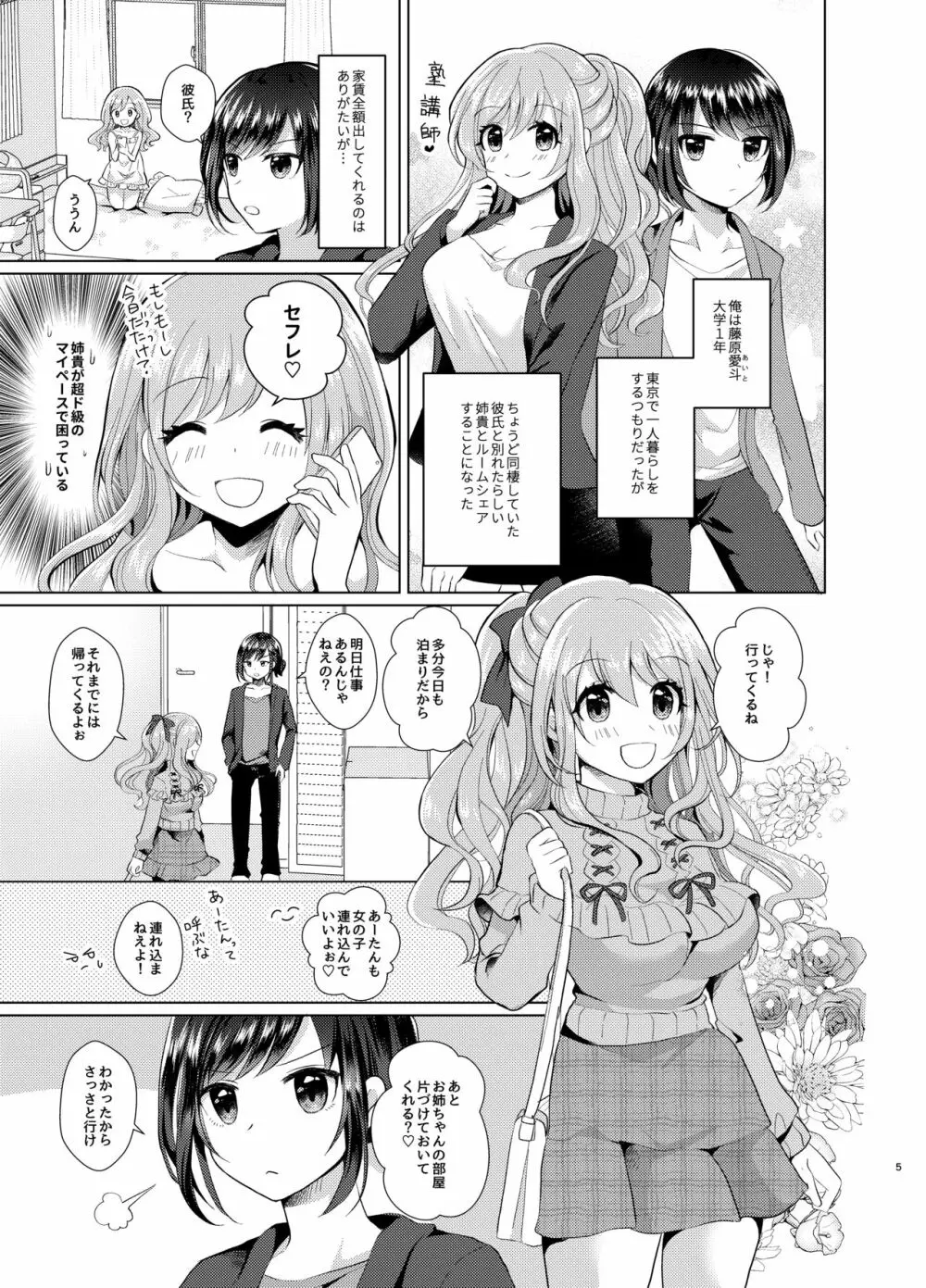 俺と姉貴の女のコライフ - page4