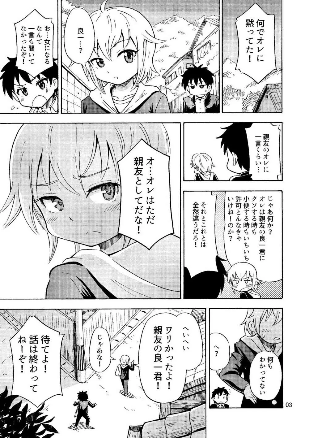 親友♂が女の子になりました - page4