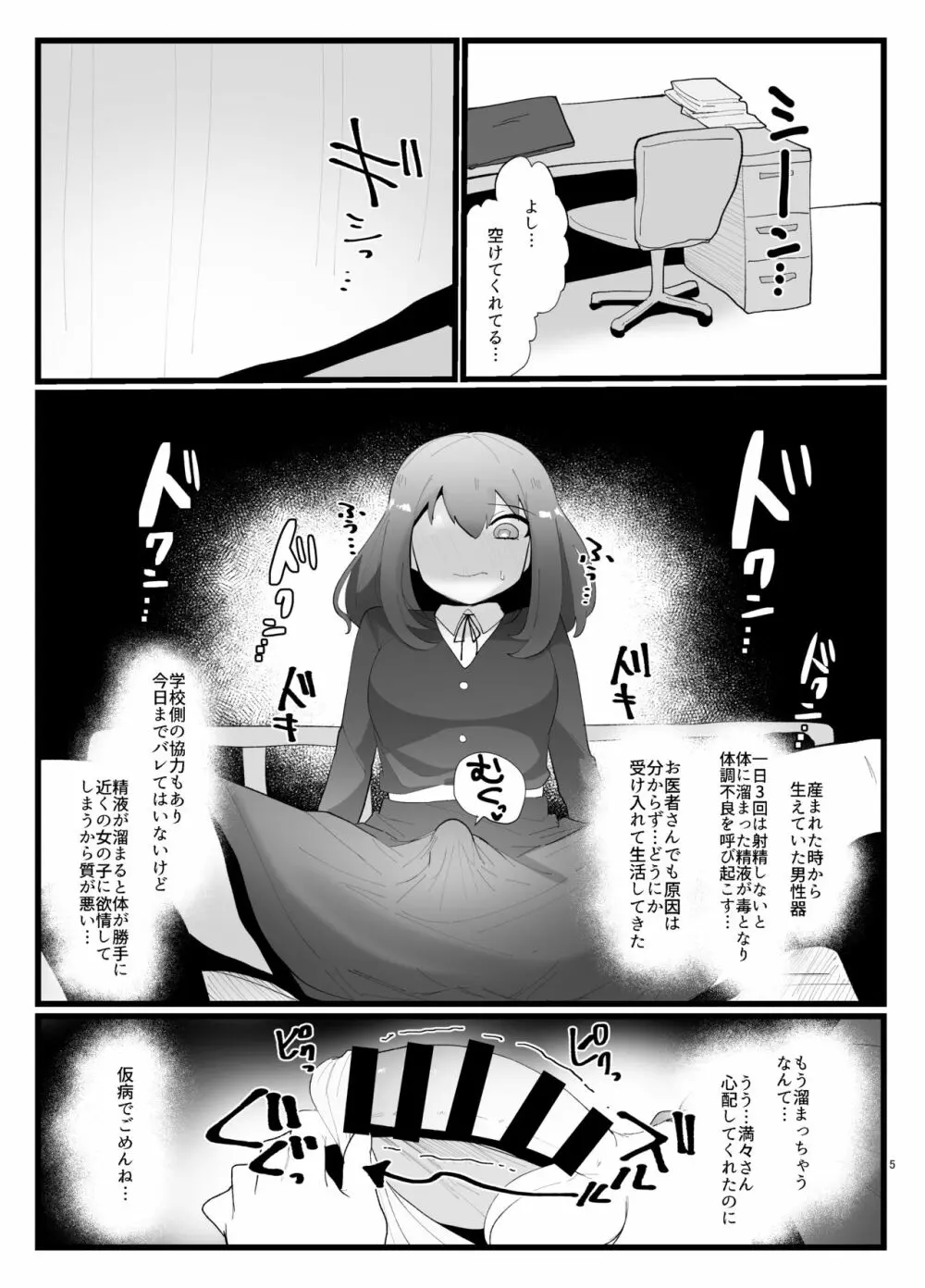 サキュバスさんとふたなり委員長 - page5