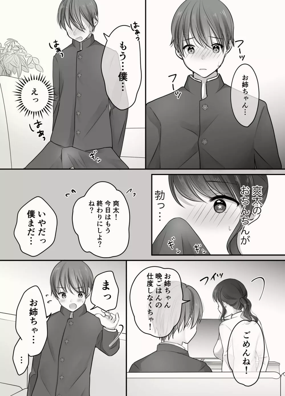 姉と弟のえっちなルーティーン - page15