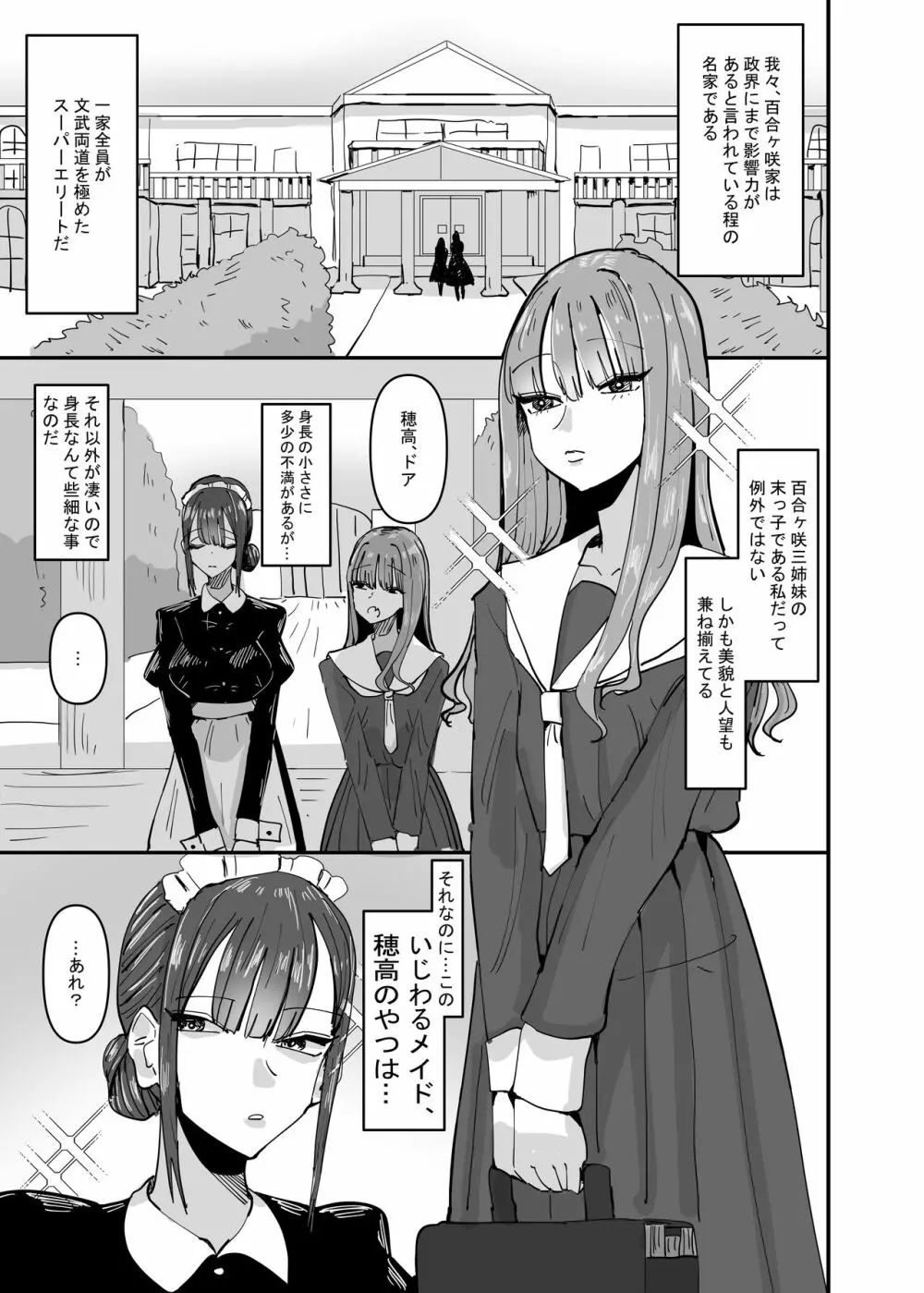 いじわるなドSメイドをわからせたいお嬢様の話 - page3