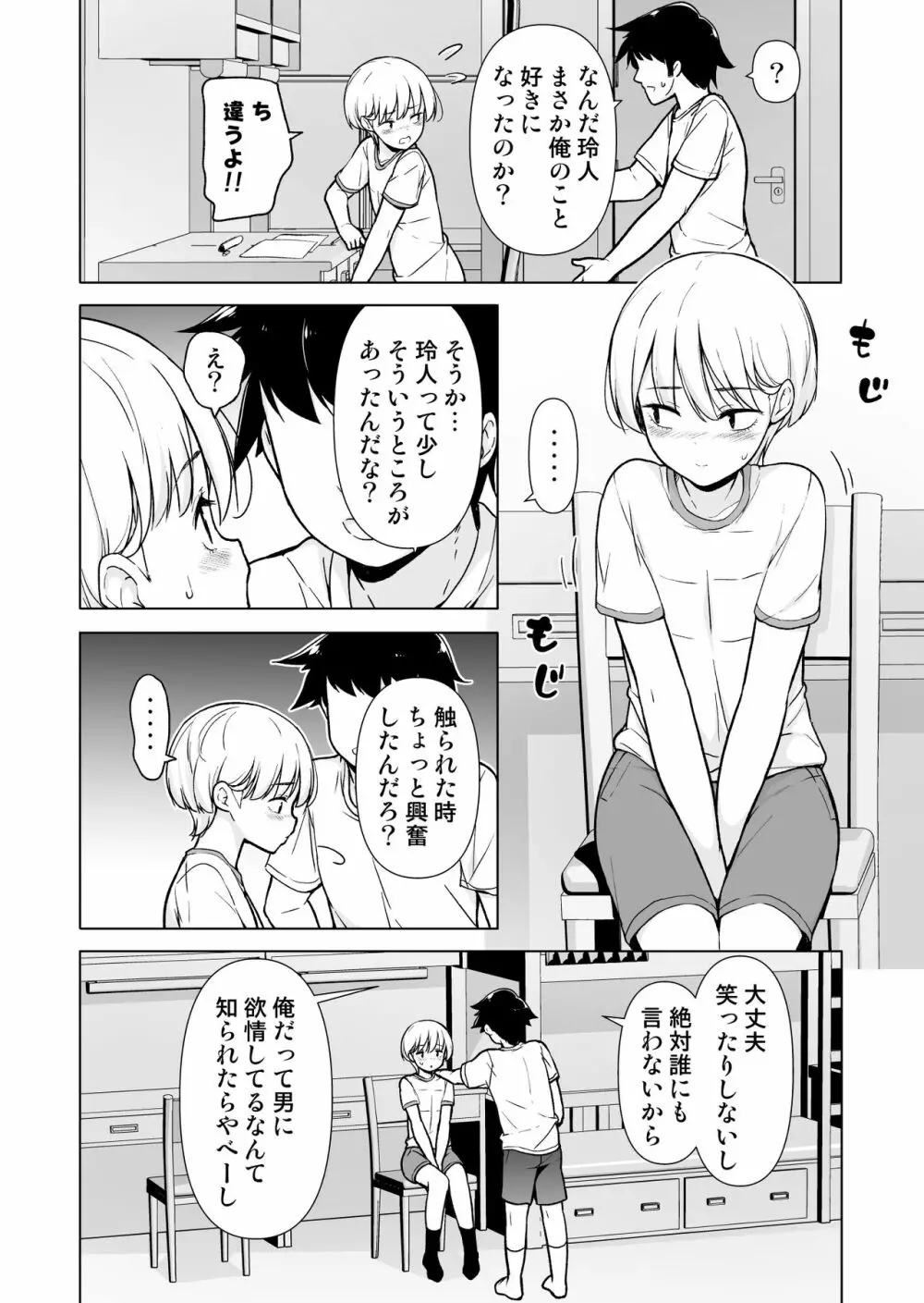 女っぽい僕と今日から寮で二人きり - page15