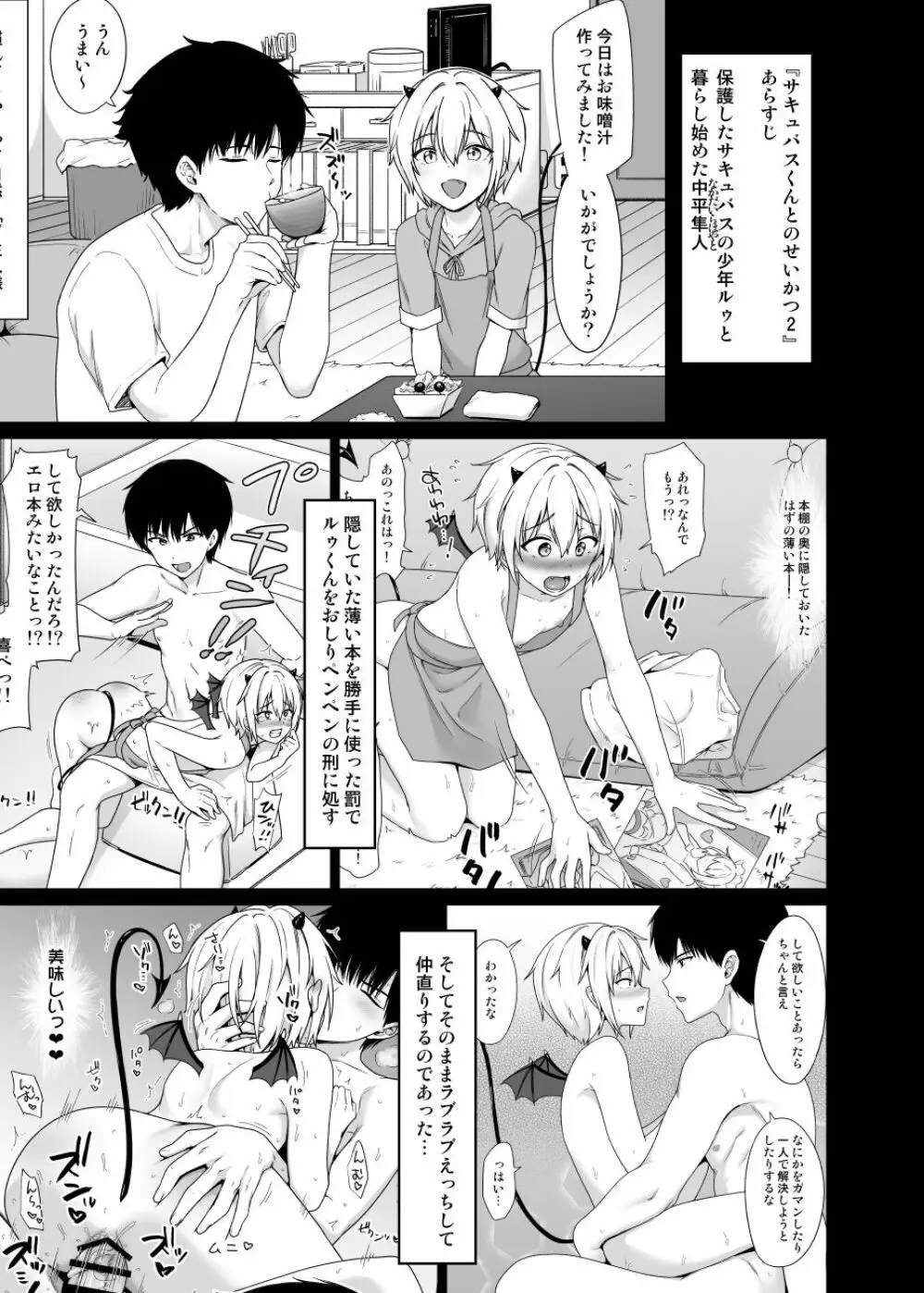 サキュバスくんとのせいかつ3 - page2