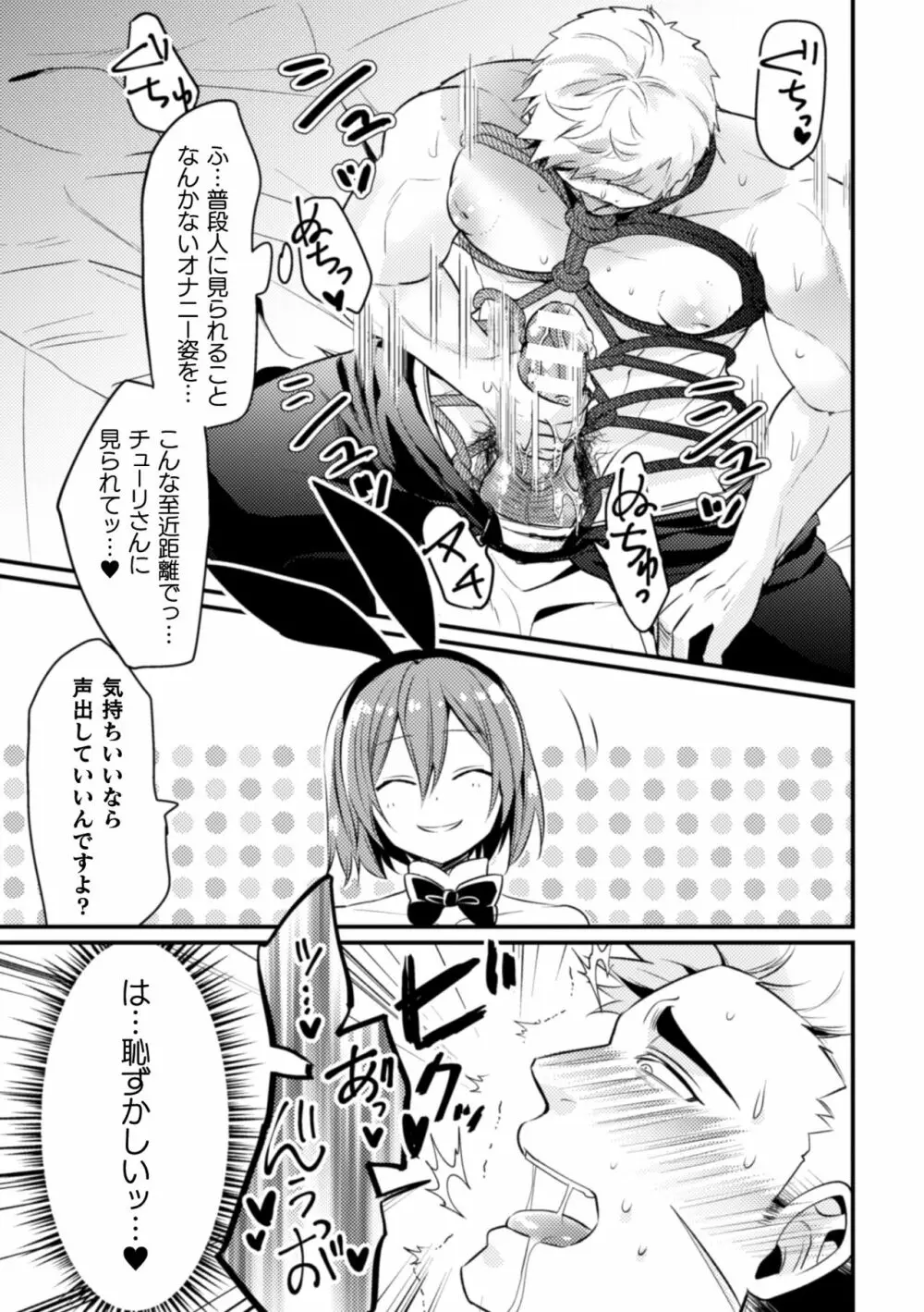 生真面目ドM戦士、酒場のバニー男の娘に××されちゃいました - page12