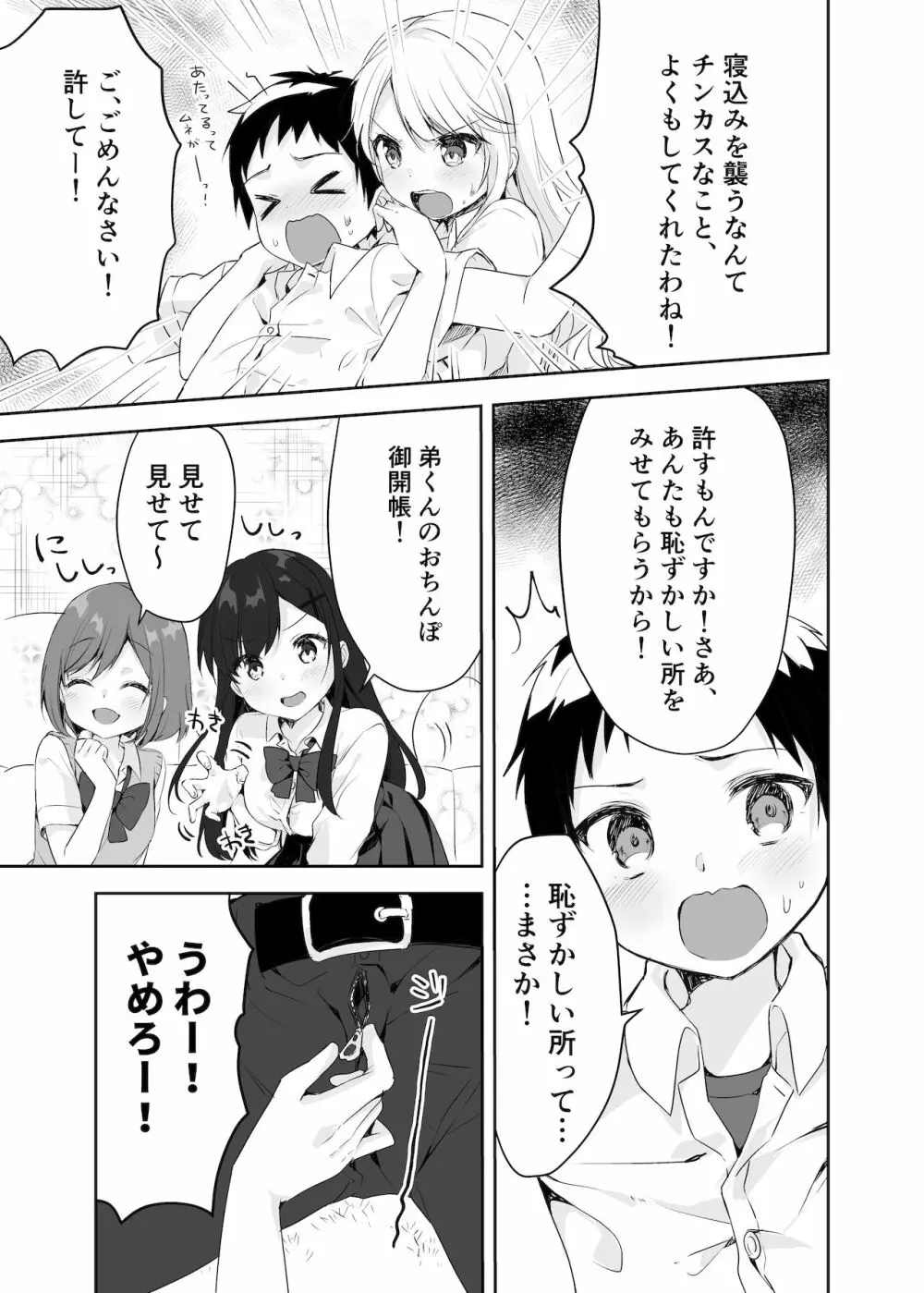 僕のお姉ちゃんと友達を眠らせて襲ってみたら返り討ちにあった - page10