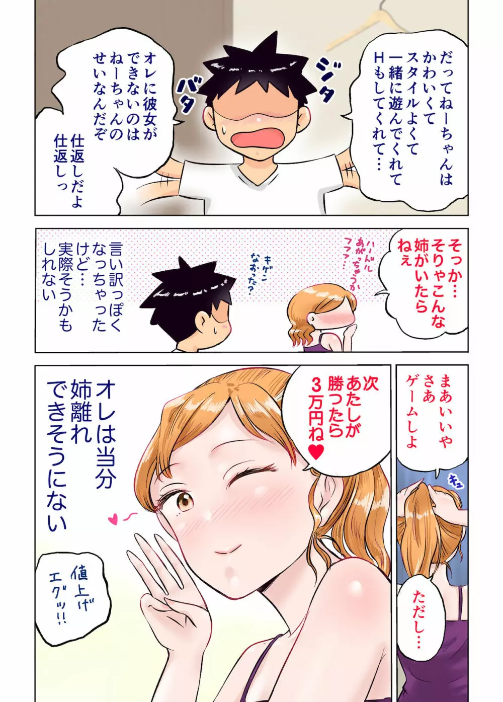 姉ちゃんとゲーム対決でエッチなお願いしてみた - page97