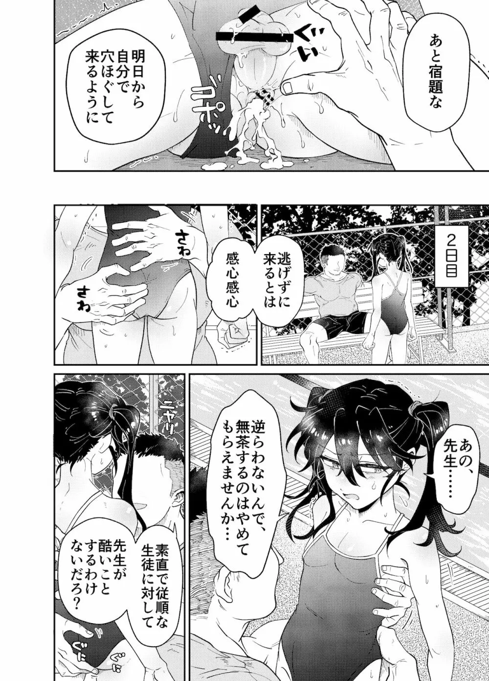 なまいき教え子♂にスク水着せて個別性指導! - page12