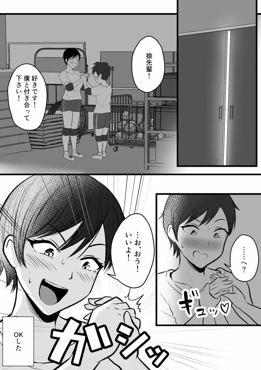 ボーイッシュの姉に練習台として搾られた - page2