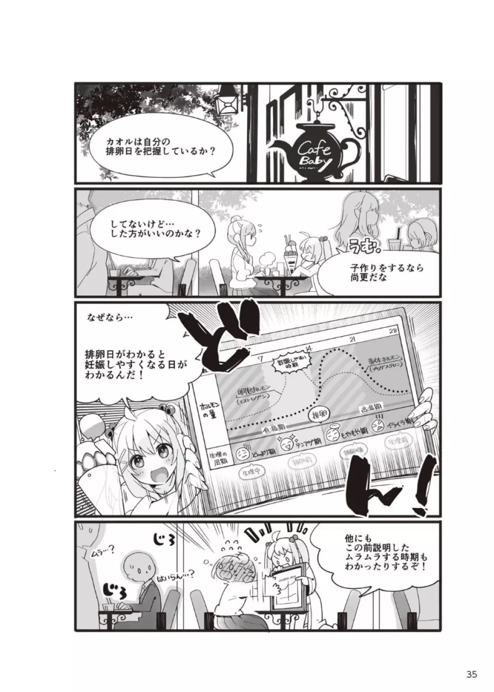 やらなくてもまんがで解る性交と妊娠 赤ちゃんのつくり方 - page36