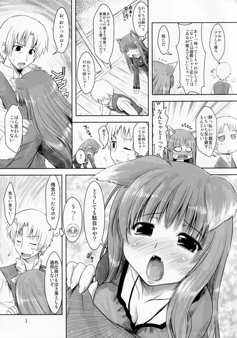 狼とおもいっきり○○ - page3