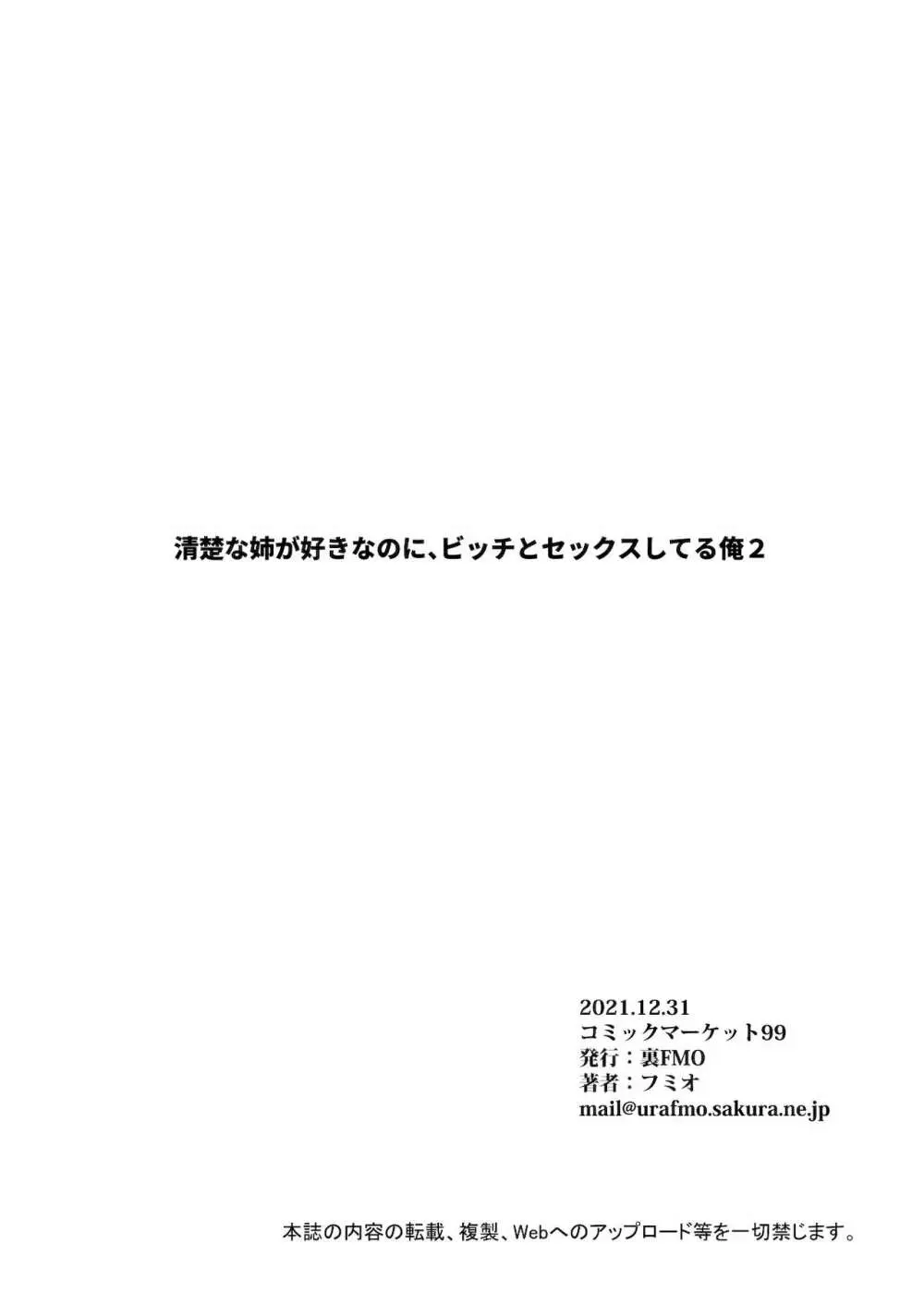 清楚な姉が好きなのに、ビッチとセックスしてる俺2 - page3