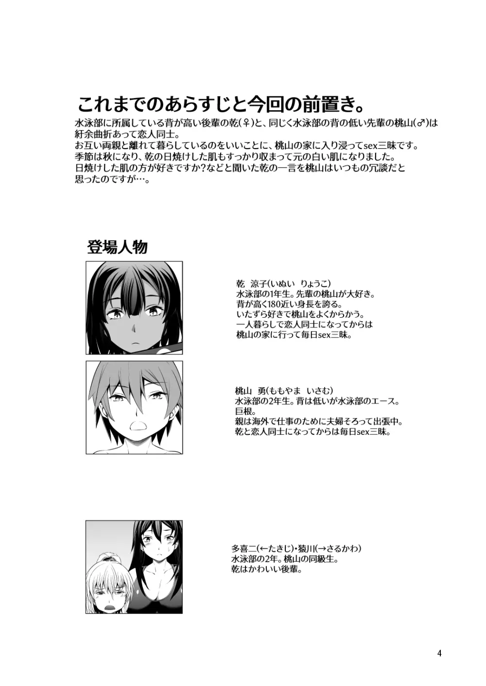 でっかい後輩とちっちゃい先輩はヌルヌルしたいっ! - page4