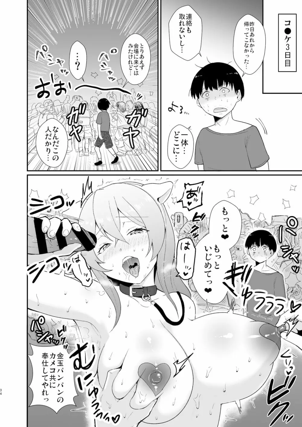 コ●ケ三日間で堕ちるコスプレイヤー人妻 - page34