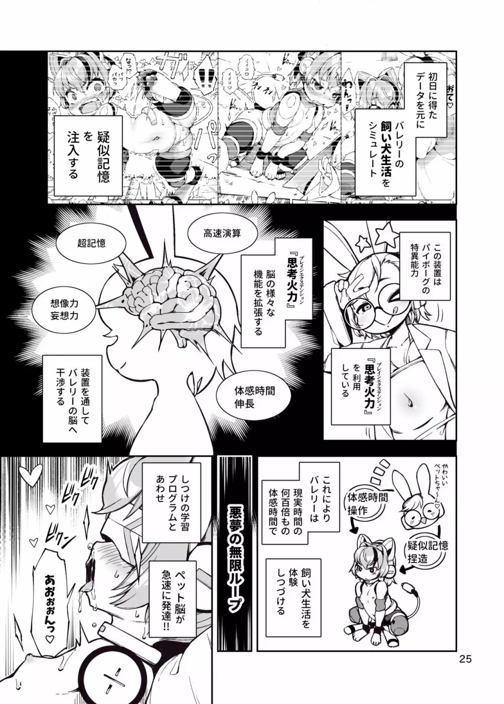 双銃のバレリー 犬ペット化改造計画 - page25