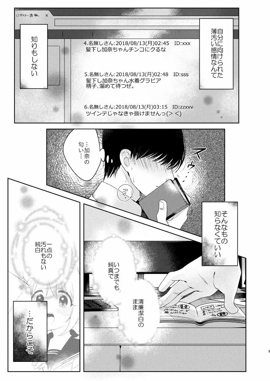 加奈ちゃんのリボン - page8