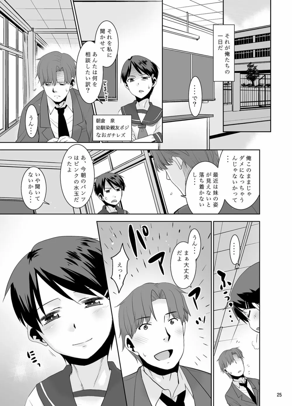 朝起きたら妹がパンツを見せてくれる。 - page24