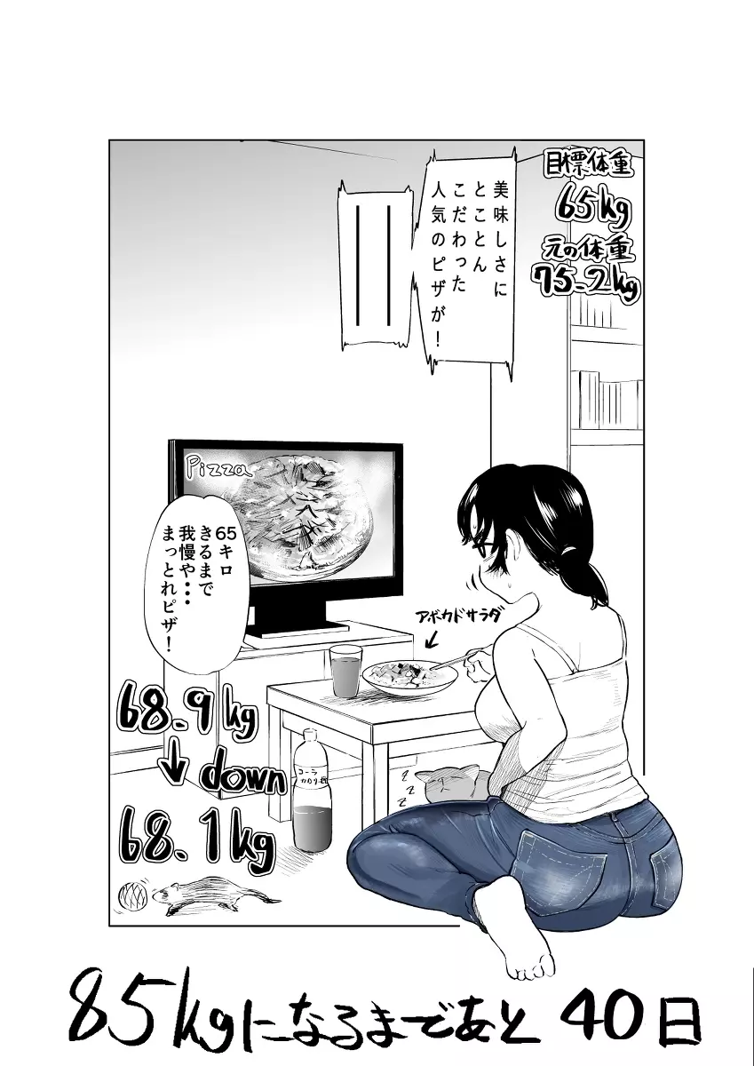 100日後に10キロ太る藍さん + 100㎏を目指す藍さん - page12