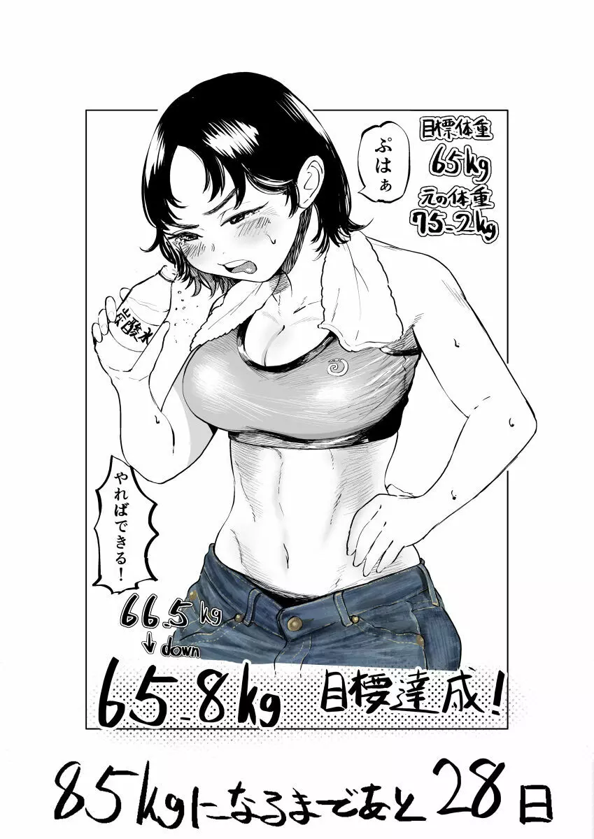 100日後に10キロ太る藍さん + 100㎏を目指す藍さん - page16