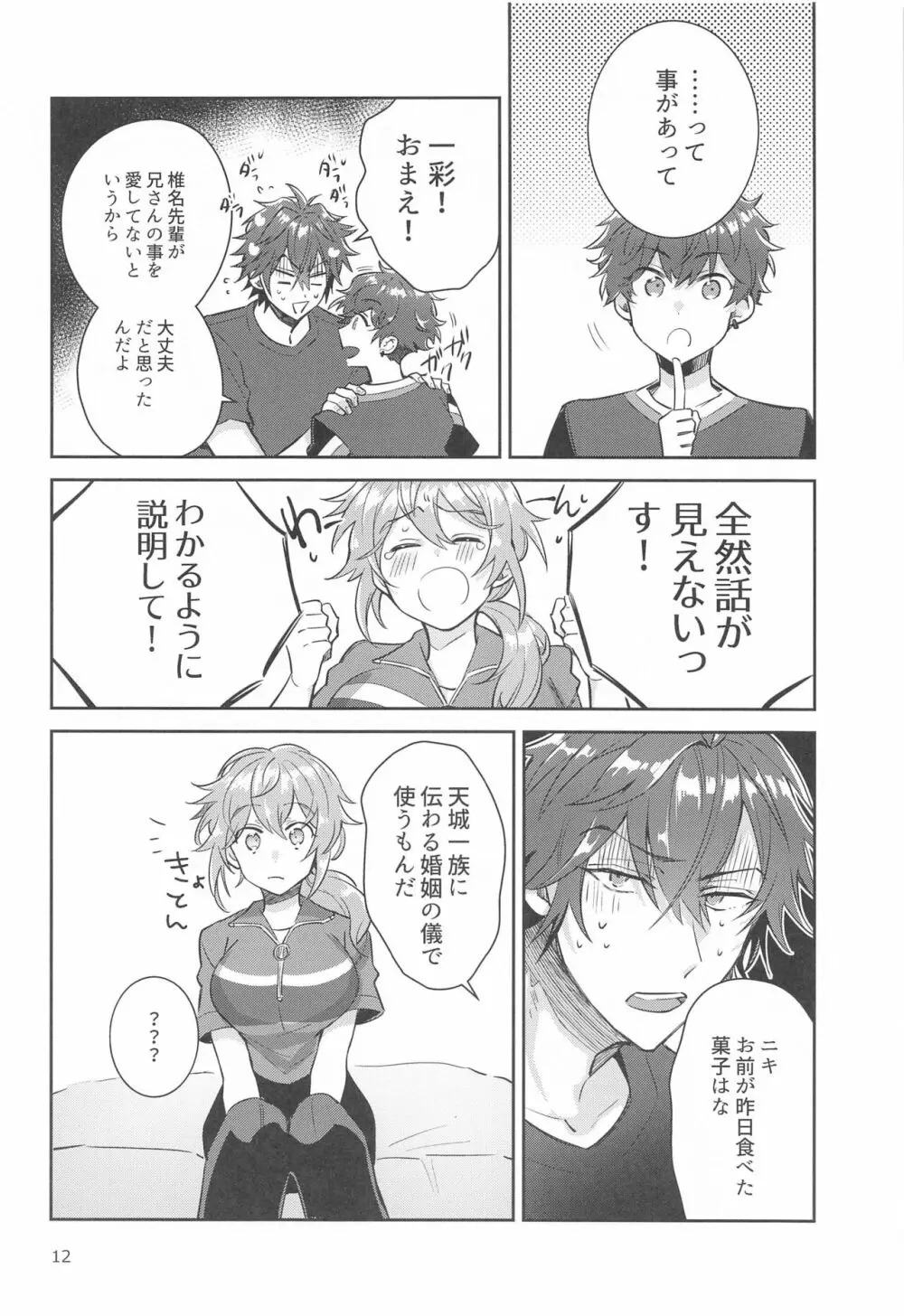 突然女体化しちゃったけどちんちんついたままだったニキ×燐音のエロ本!! - page11