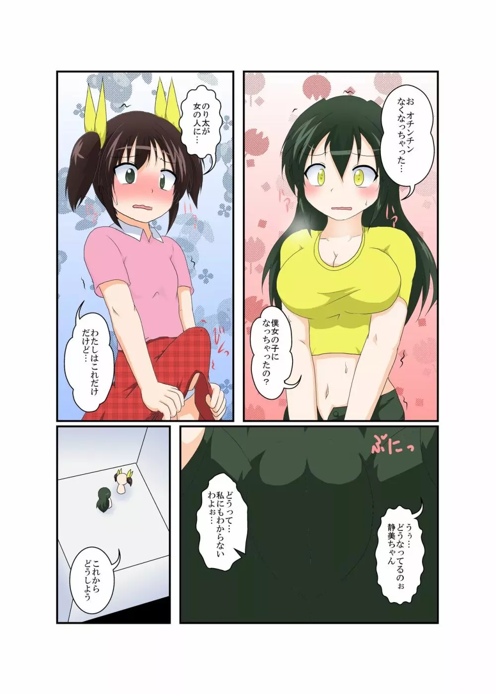 女の子がふたなりに 男の子が女になる話 - page12