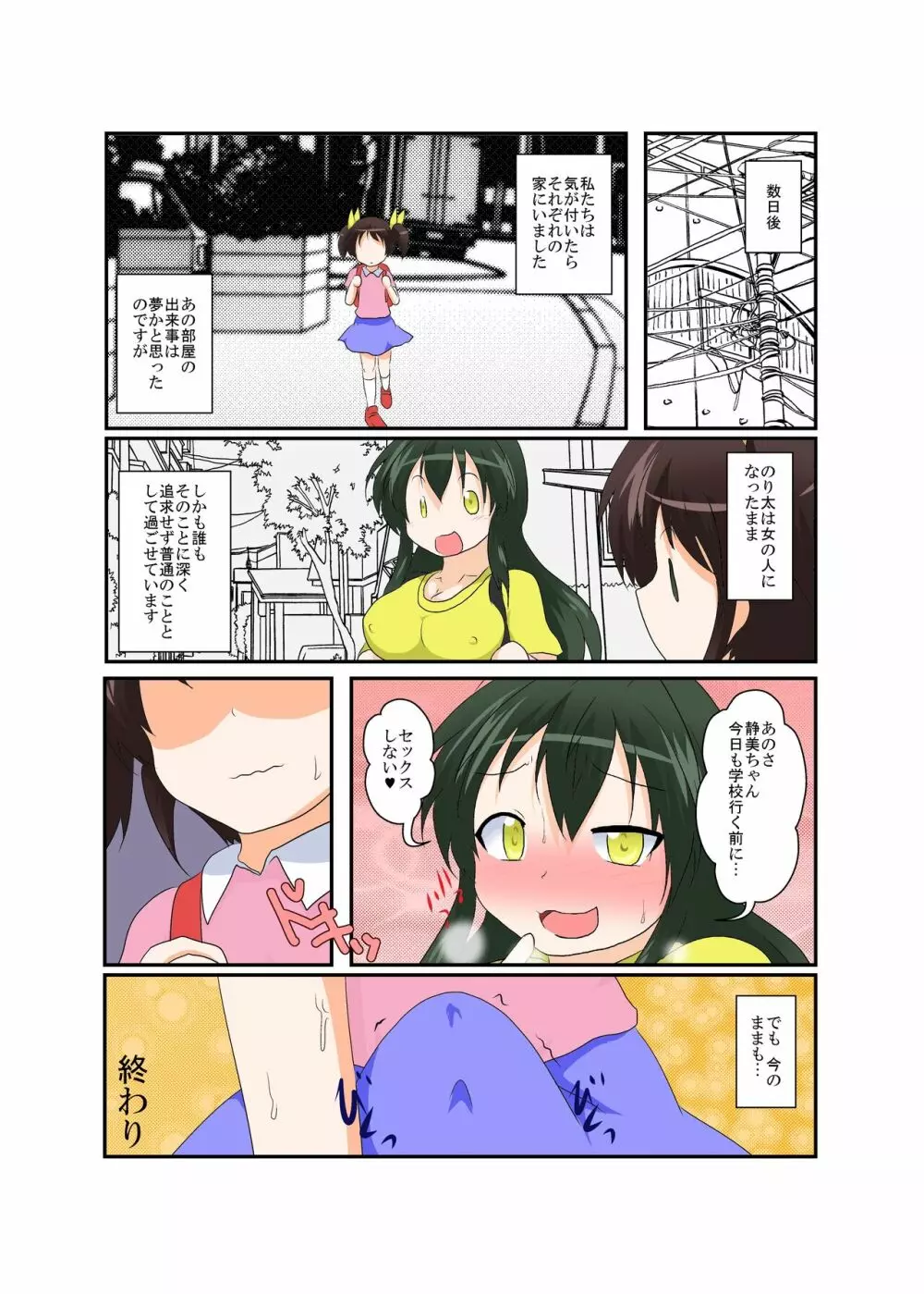 女の子がふたなりに 男の子が女になる話 - page38