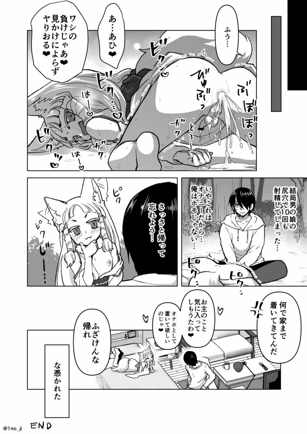 [いちのみるく] のじゃロリ狐(男の)娘に襲われる話 - page6