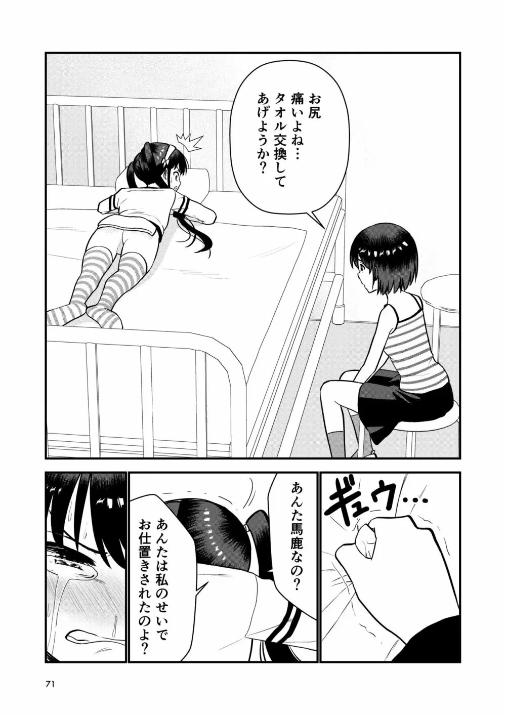 お仕置きされて1日下半身の着衣が禁止される学校 - page72