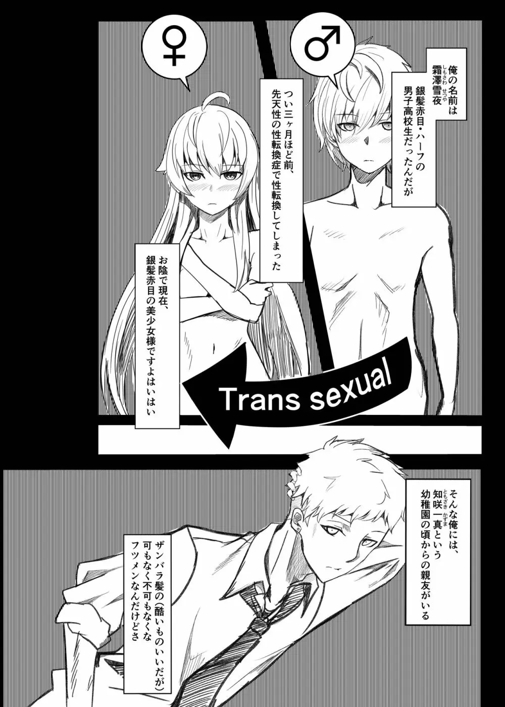 銀髪赤目TS美少女_幼なじみ_〇〇する話 - page5