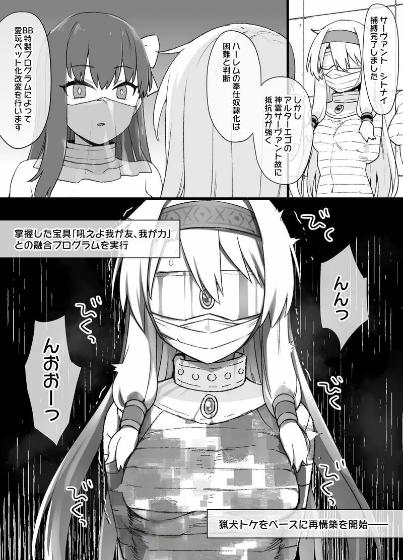 FGO洗脳特異点～シトナイ編～（マミフィケーション洗脳＆獣姦）漫画8P - page3