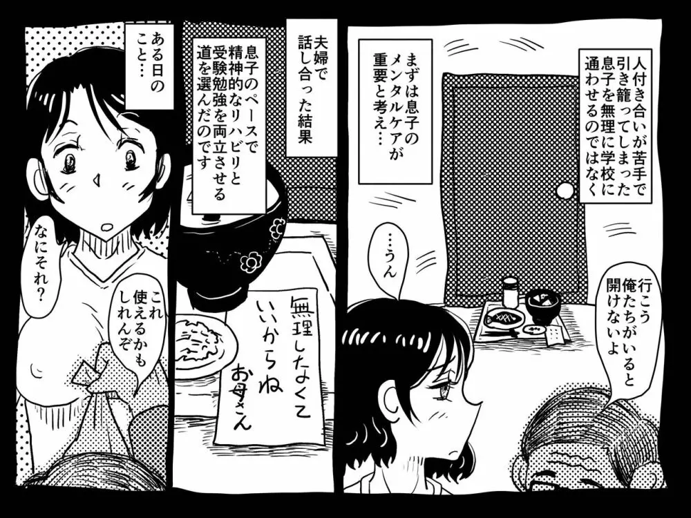 仮想現実に引き籠る息子のリアルセフレになったお母さんの話。 - page13