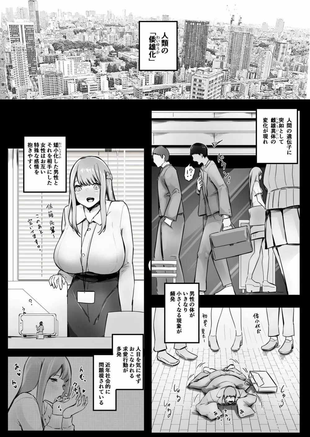 矮小エッチ ！ 「更衣室編」・上 - page3