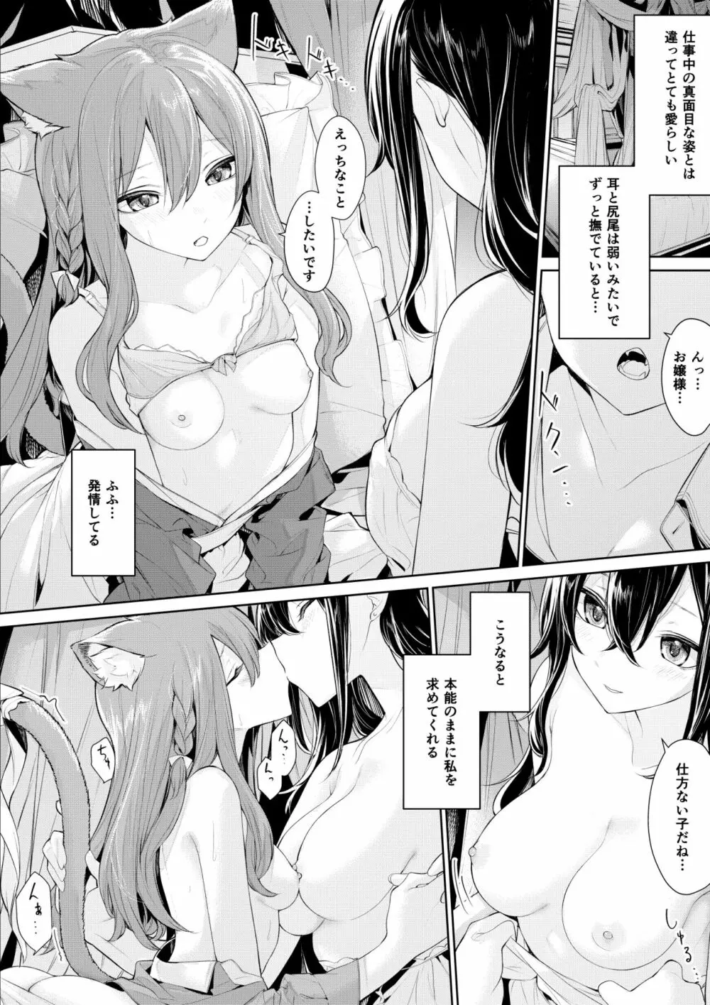 猫耳メイドさんとお嬢様の夜 - page2