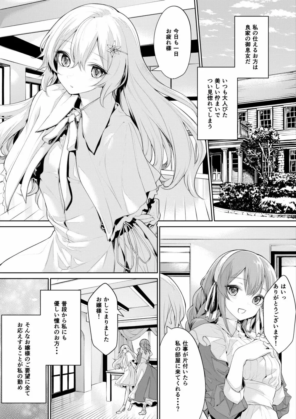 お嬢様を独り占めしたくなるメイドさん - page1