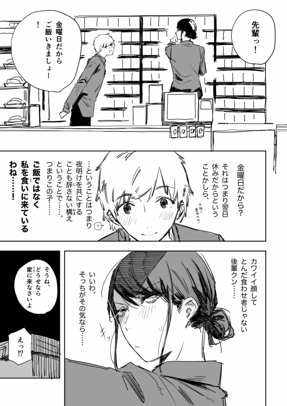 思考回路が下半身に直結している残念な先輩 - page1