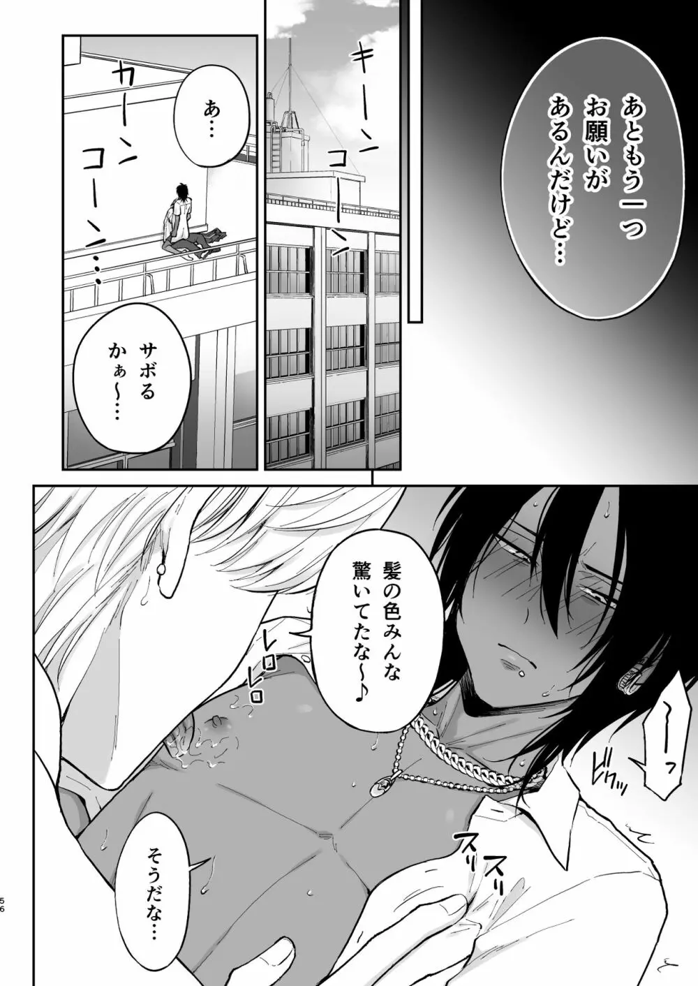 腐れ縁のギャル男を自分好みの黒髪・色白メス男子にする【前編】 - page55