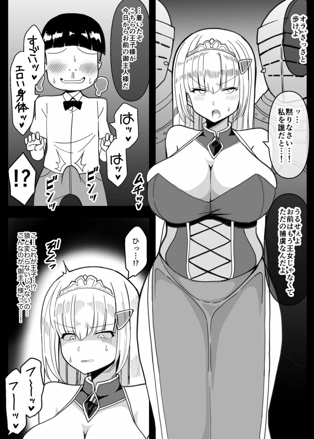 エロガキの玩具に堕ちる姫 - page3