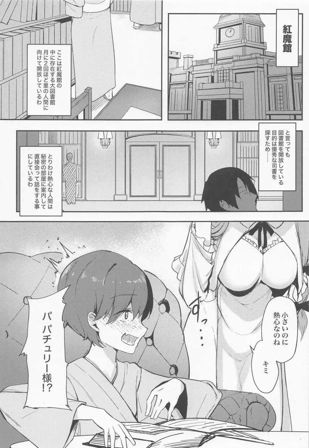 パチュリー様に想いを伝えたら襲われた話 - page2