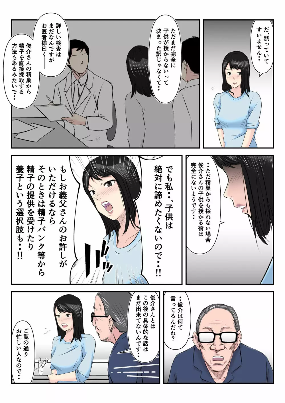 【代理種付】無精子症の夫に代わって義父に孕ませられた若妻 - page7